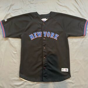 Retro Majestic / MLB / Nee York Mets / David Wright Graphic Jersey